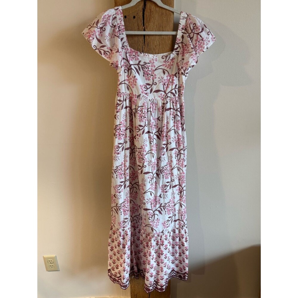 Saule Parc Milly 100% Cotton Floral Maxi Dress